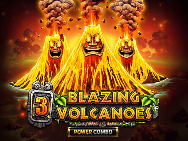 3 Blazing Volcanoes Power Combo Slots  (Microgaming)