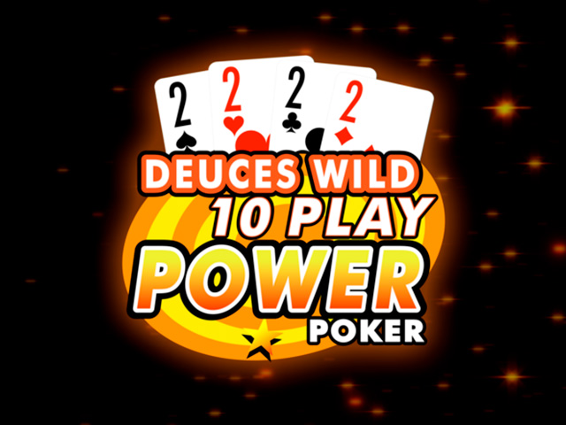 Deuces Wild - 10 Play Power Poker Video Poker  (Microgaming)