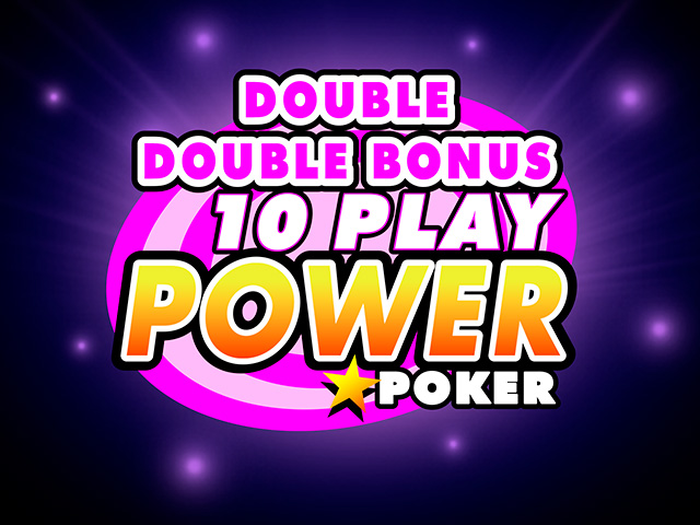 Double Double Bonus - 10 Play Power Poker Video Poker  (Microgaming)