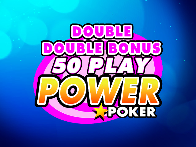 Double Double Bonus - 50 Play Power Poker Video Poker  (Microgaming)