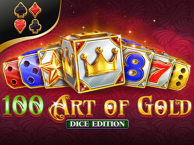 100 Art of Gold Dice Edition Slots  (Amusnet)
